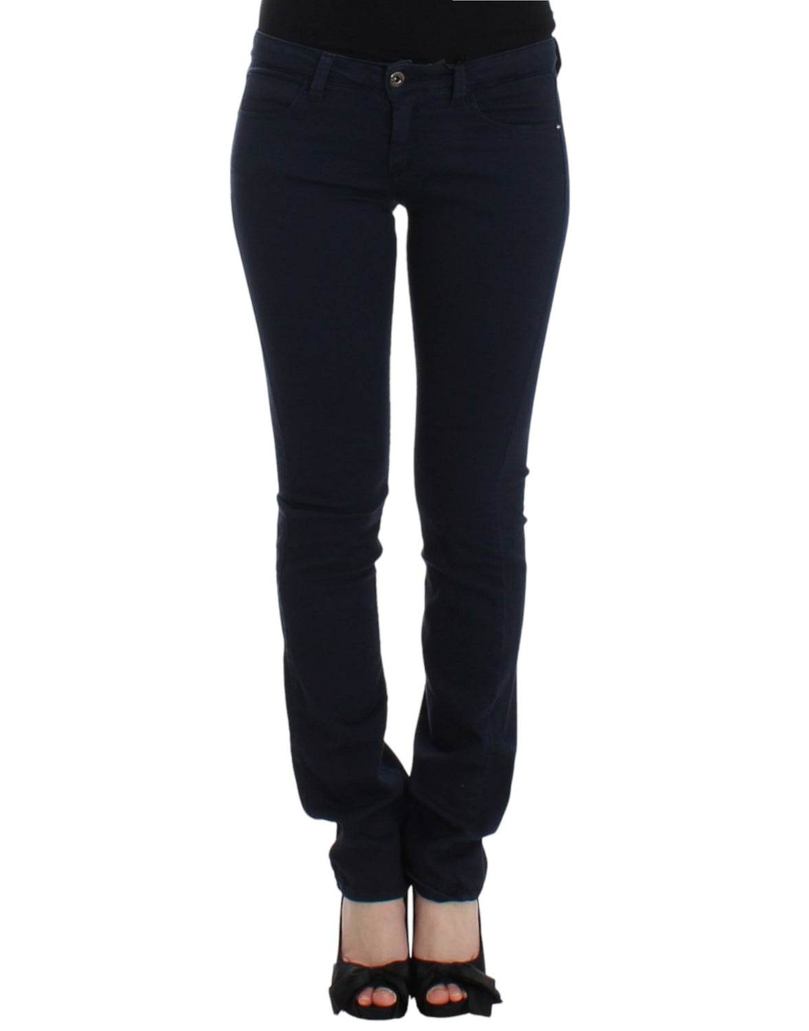 Blue straight leg jeans