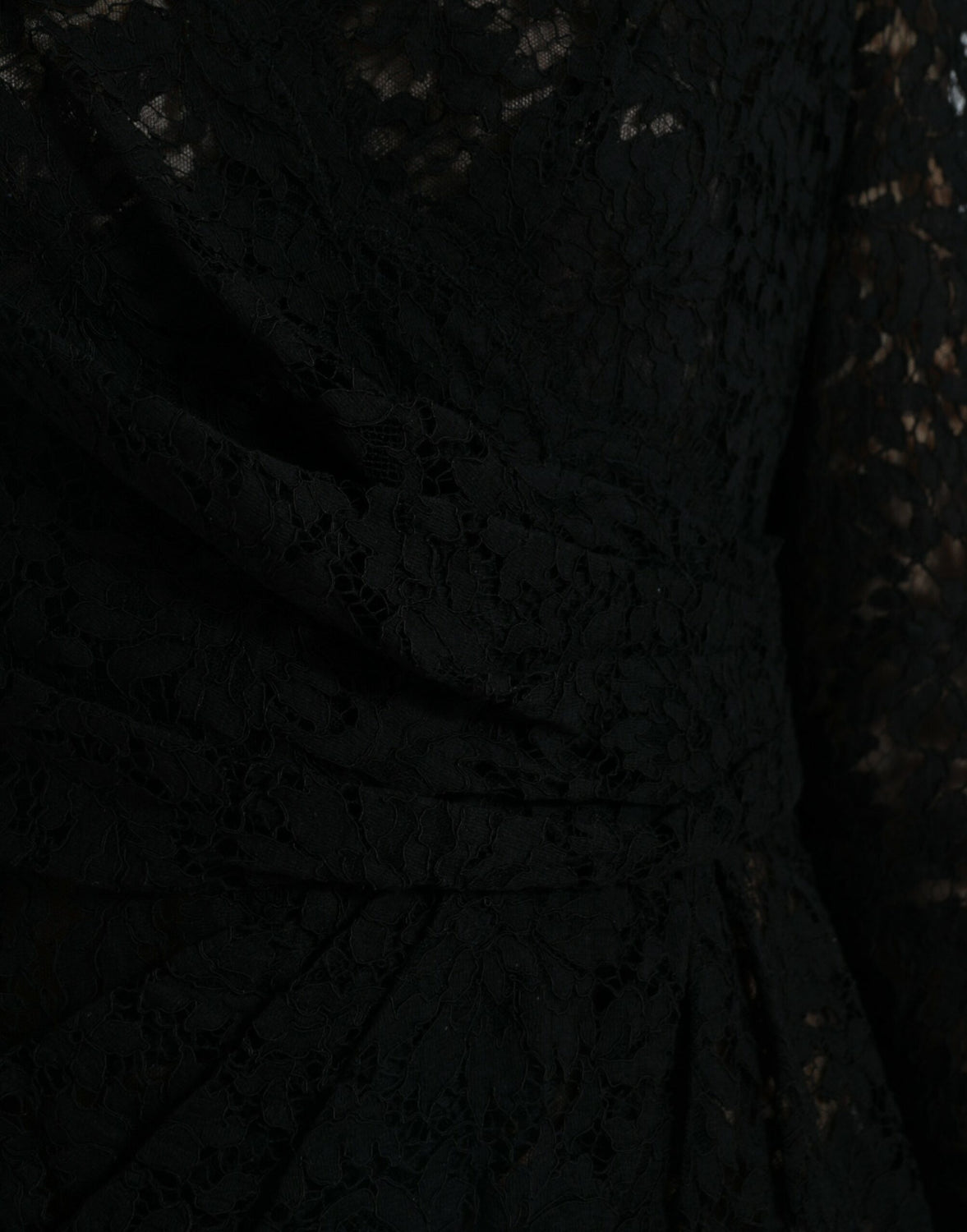 Black Bodycon Lace Cotton Sheath Mini Dress