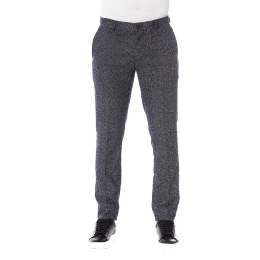 Black Cotton Men Pant