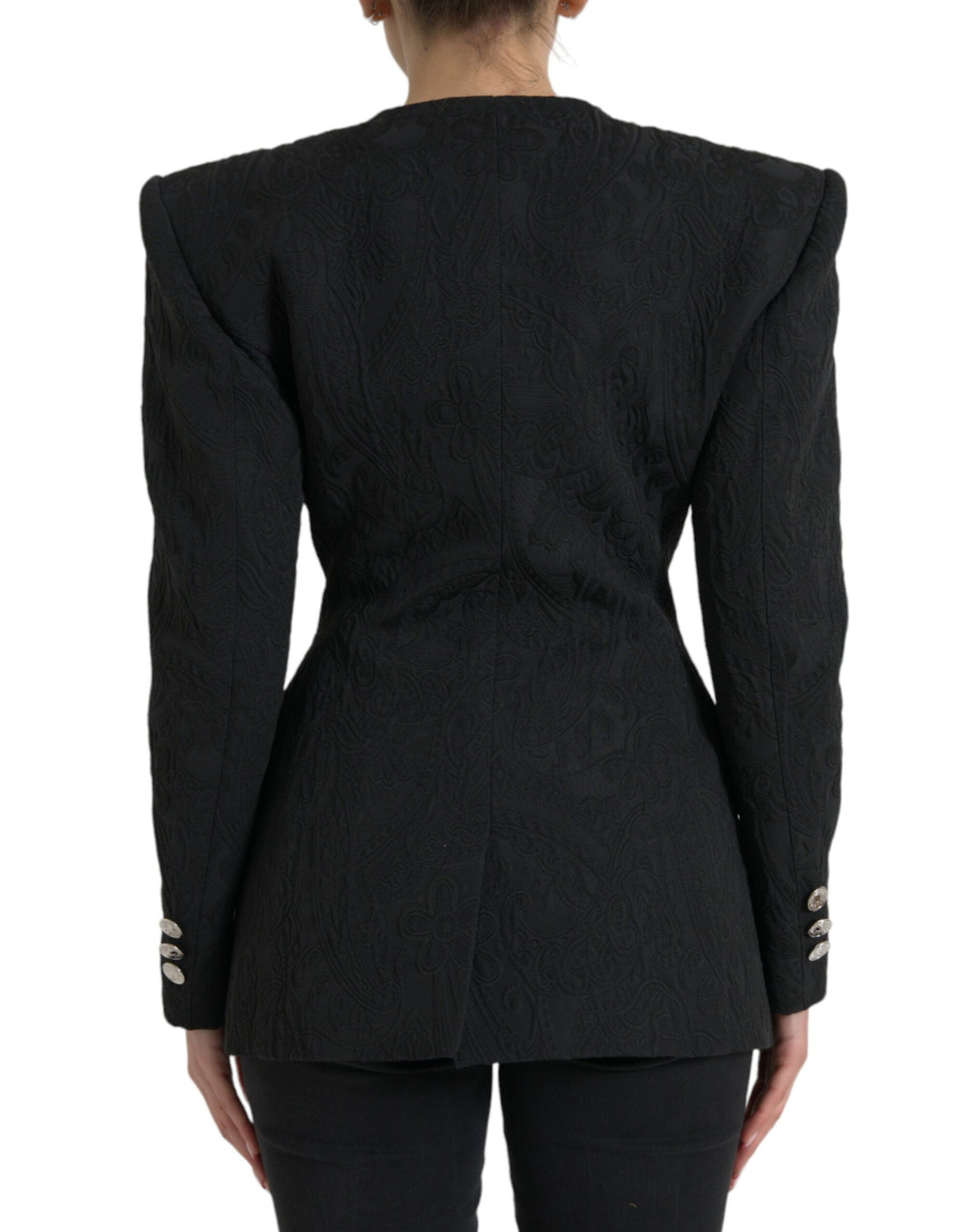 Black Double Breasted Blazer Coat Jacket