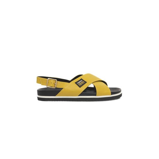 Yellow Calfskin Women Sandal