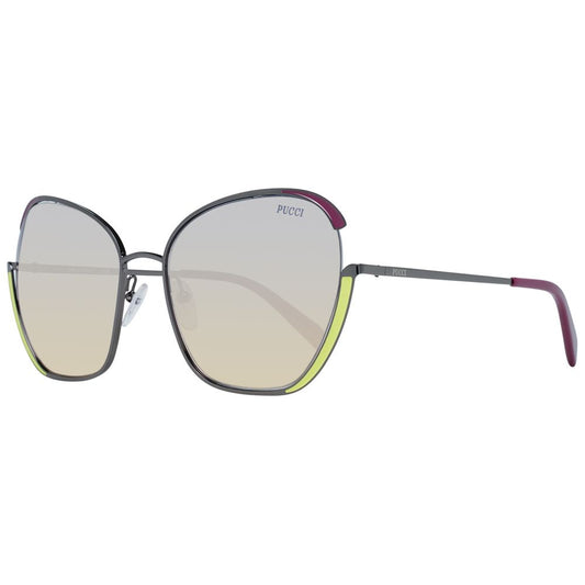 Gray Metal Sunglasses