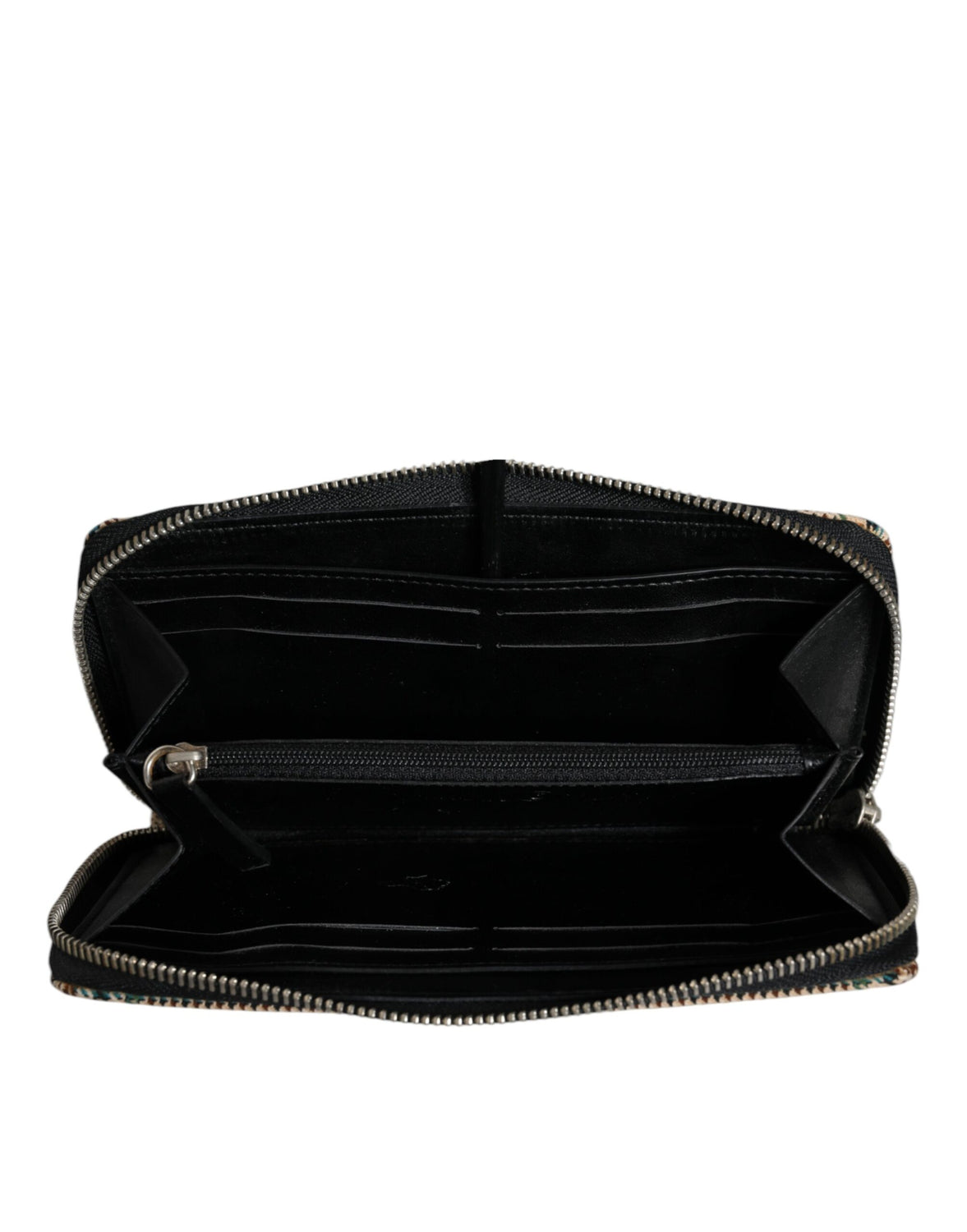 Multicolor Houndstooth Continental Zip Around Clutch Wallet