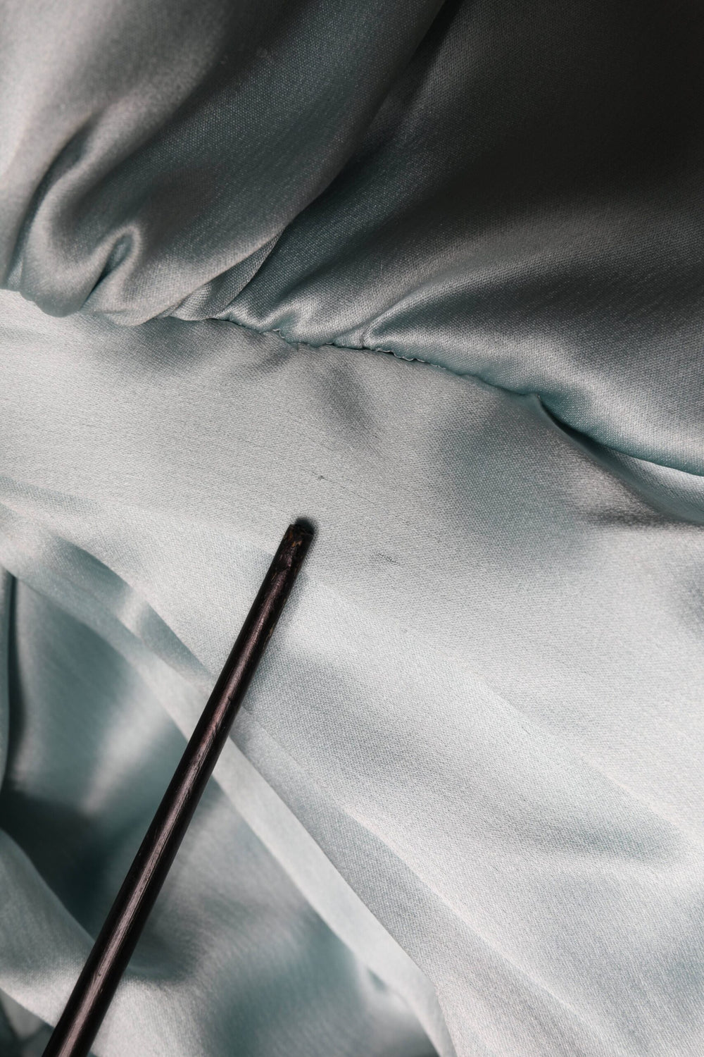 Mint Green Silk Fit Cut One Shoulder Dress