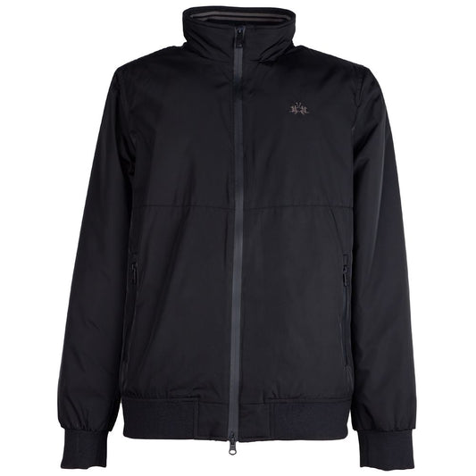 Black Polyester Men's Jacket