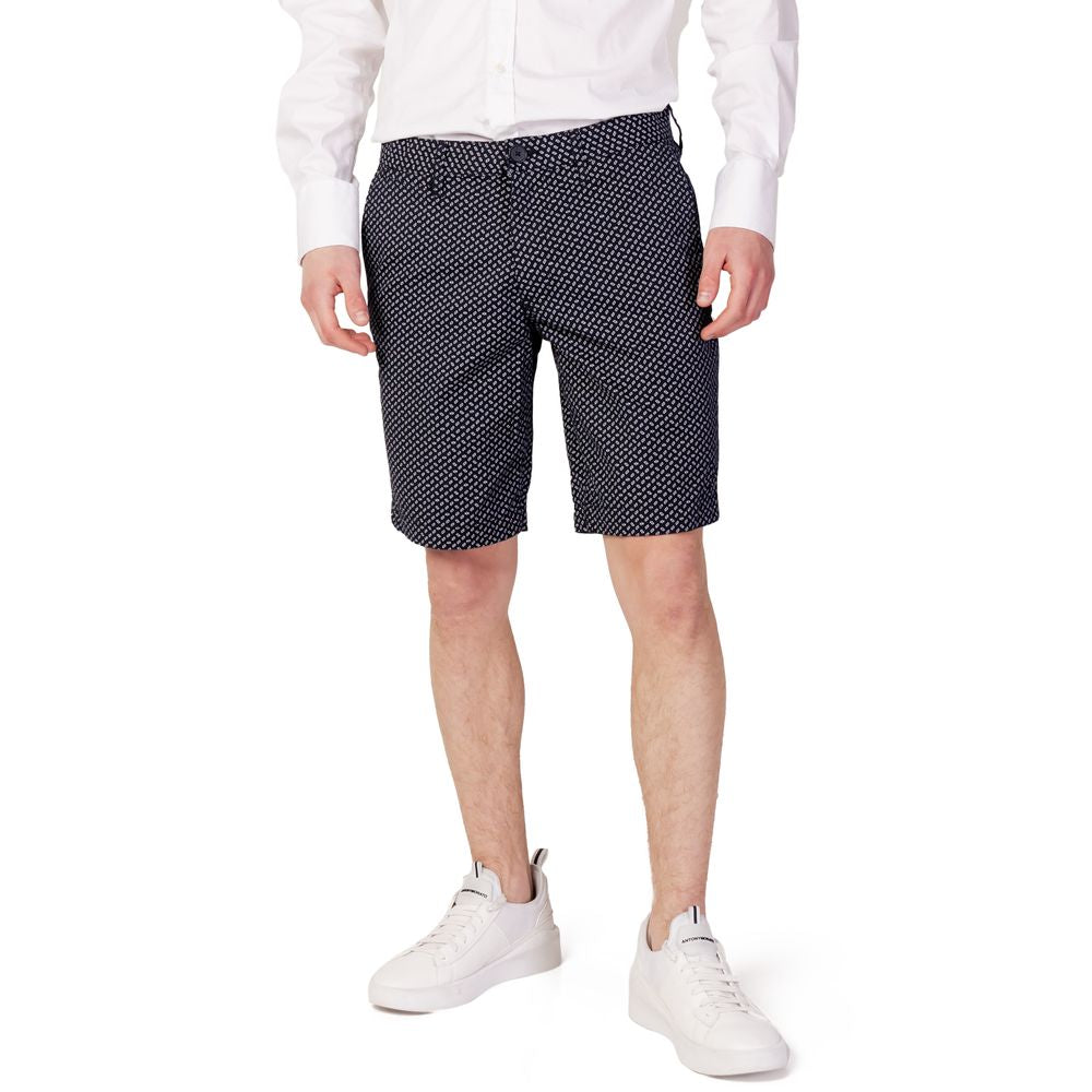 Blue Cotton Bermuda