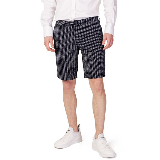 Blue Cotton Bermuda