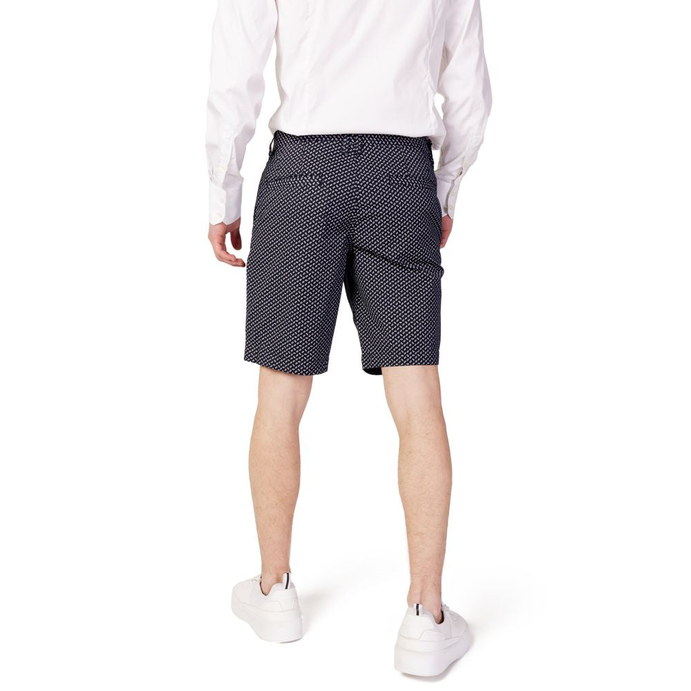 Blue Cotton Bermuda