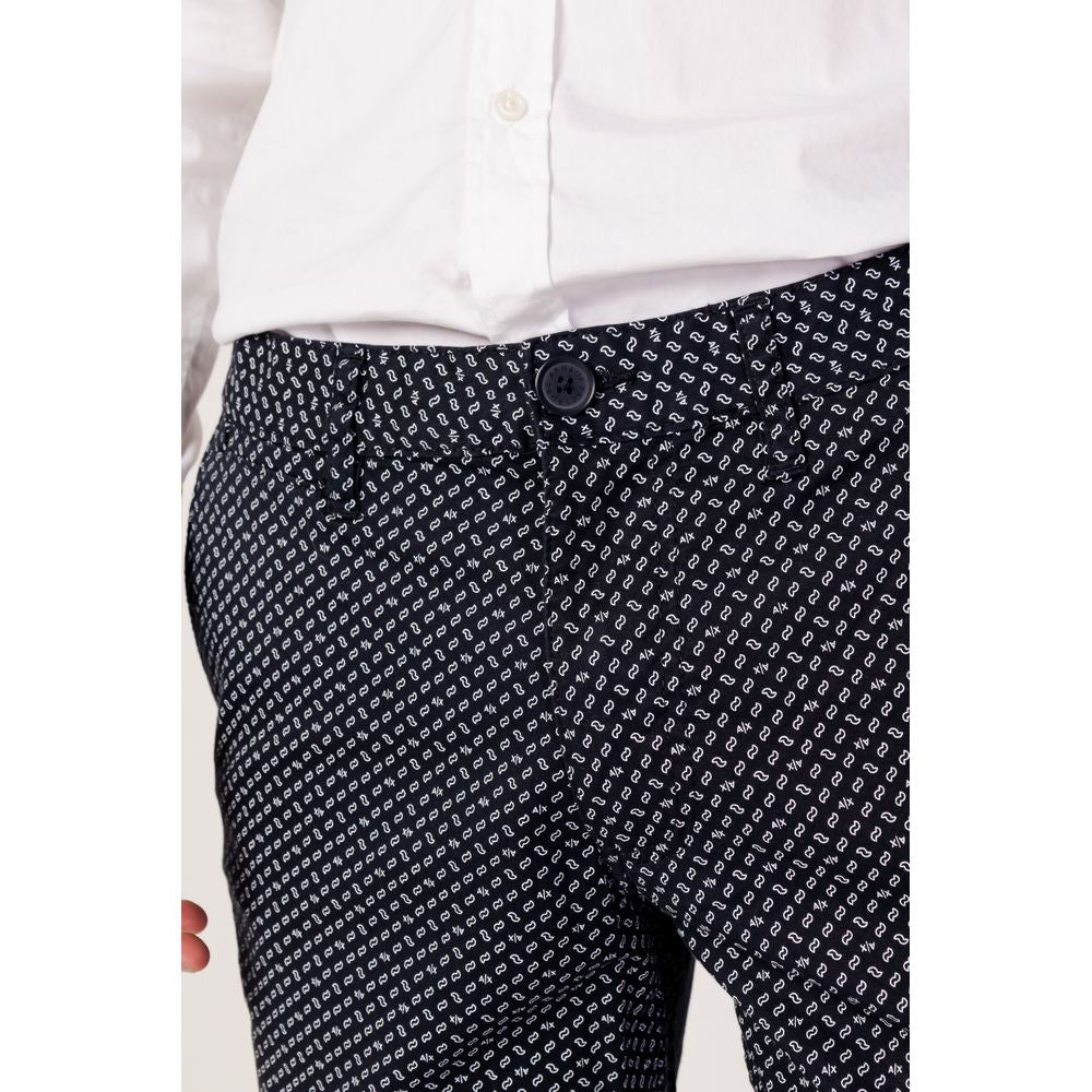 Blue Cotton Bermuda