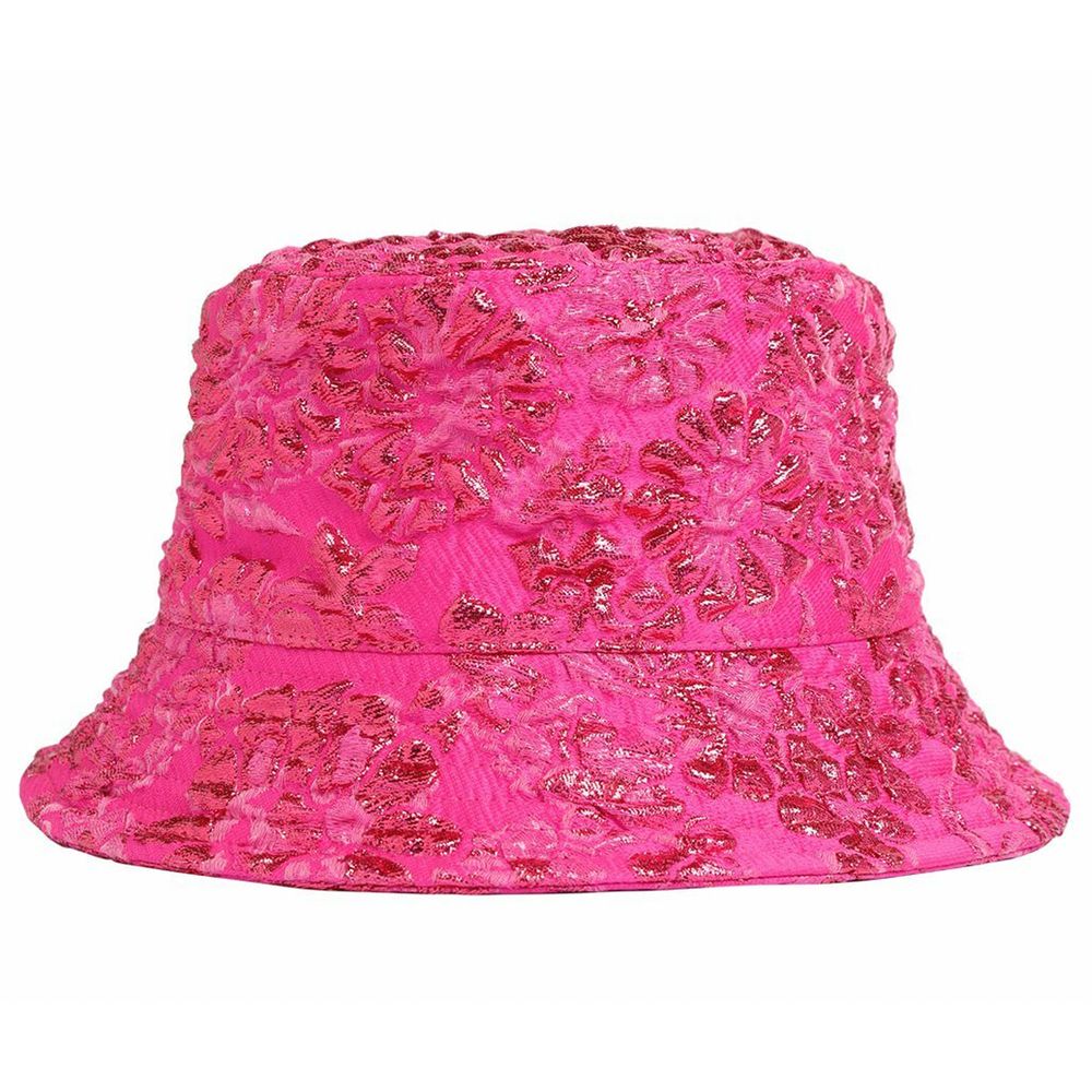Fuchsia Silk Women Bucket Hat