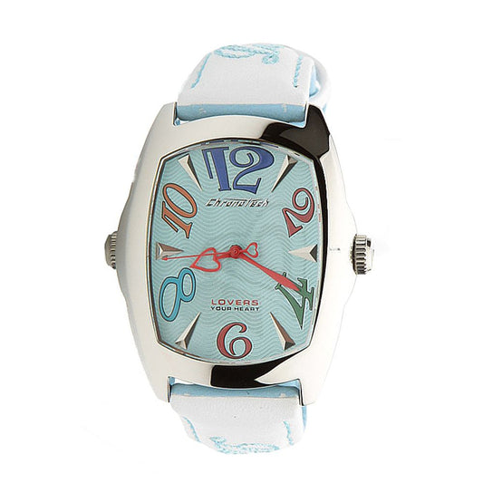 Blue Leather Dress Watch