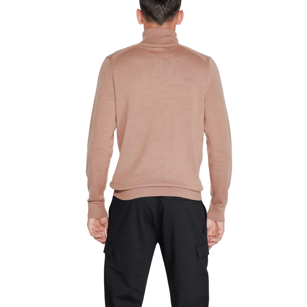 Beige Wool Turtleneck