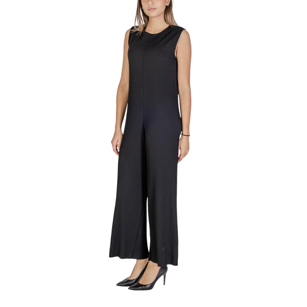 Black Polyester Jumpsuit