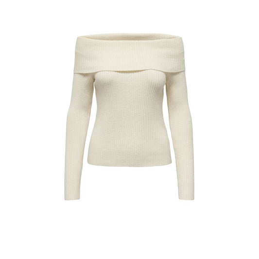 Cream Viscose Sweatshirt