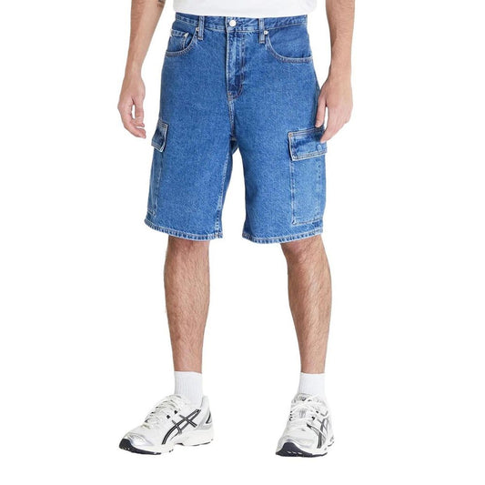 Blue Cotton Bermuda