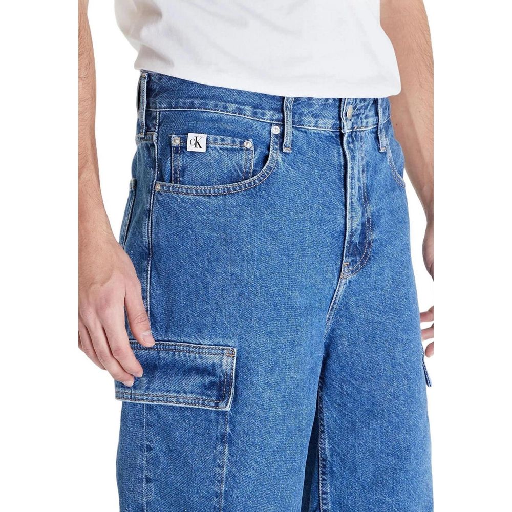 Blue Cotton Bermuda