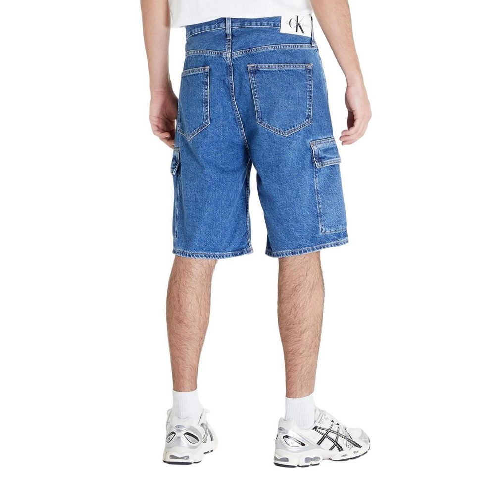 Blue Cotton Bermuda