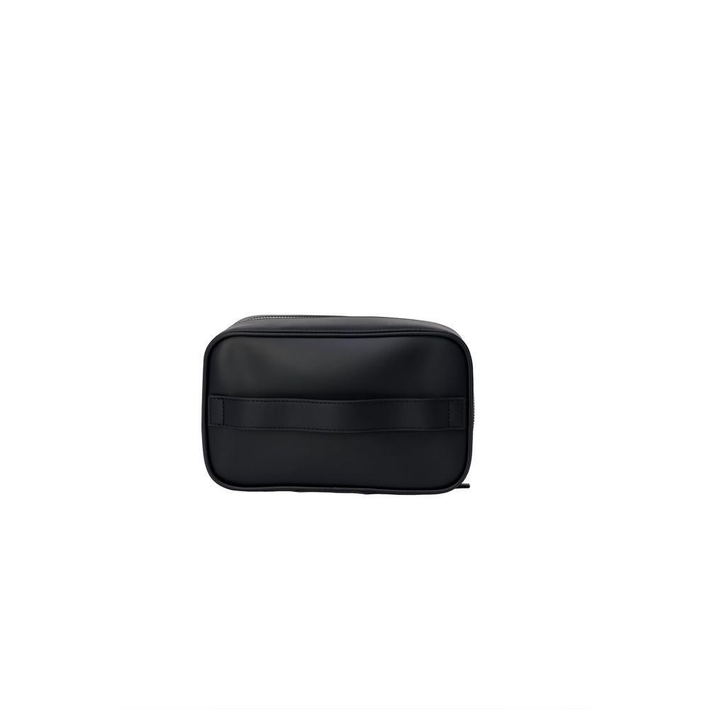 Black Leather Clutch Bag