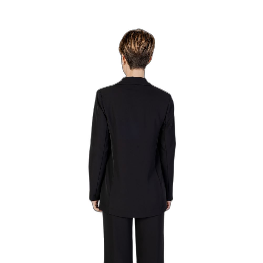 Black Polyester Blazer