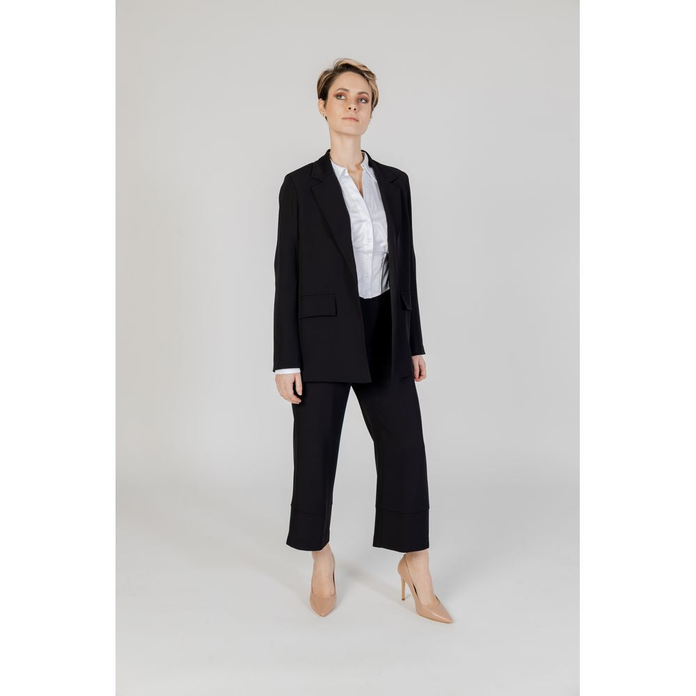 Black Polyester Blazer