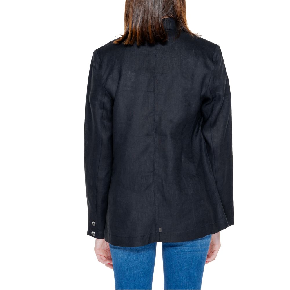 Black Linen Blazer