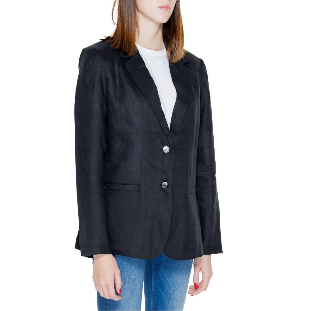 Black Linen Blazer