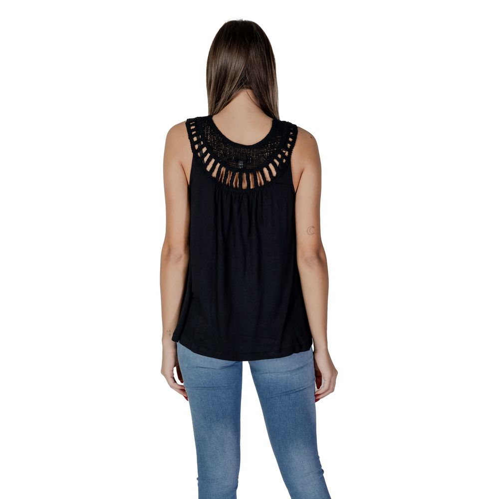 Black Viscose Top