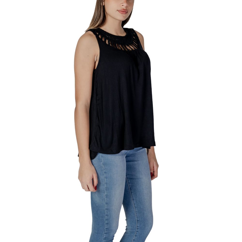 Black Viscose Top