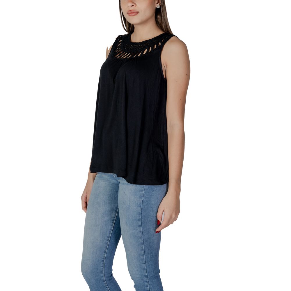 Black Viscose Top