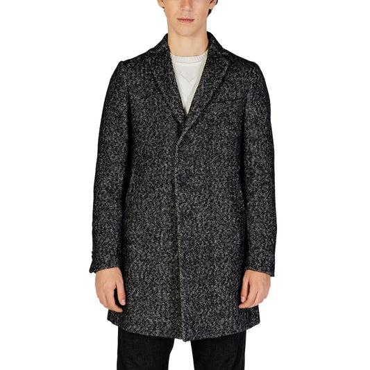Black Polyester Coat