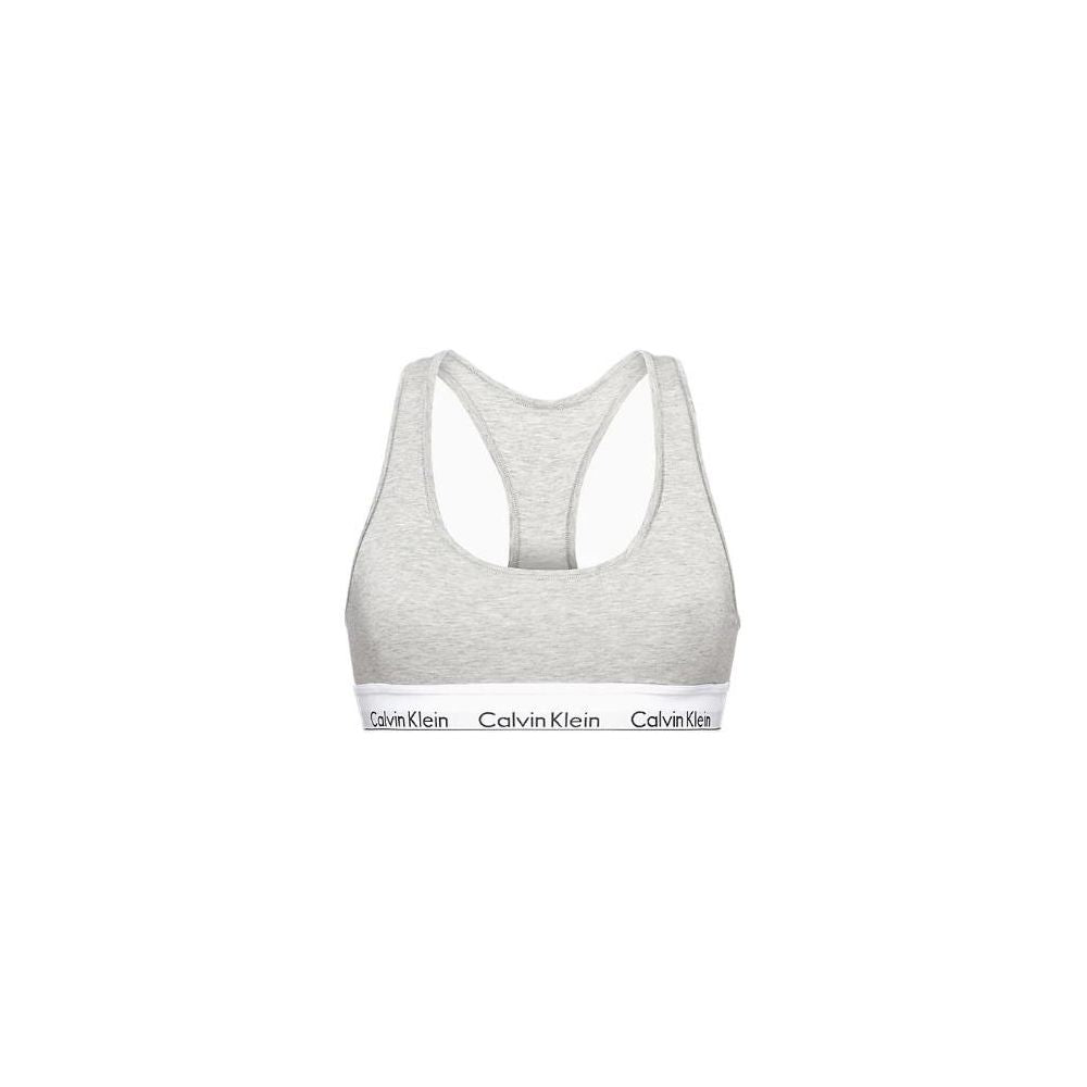 Gray Cotton Bra