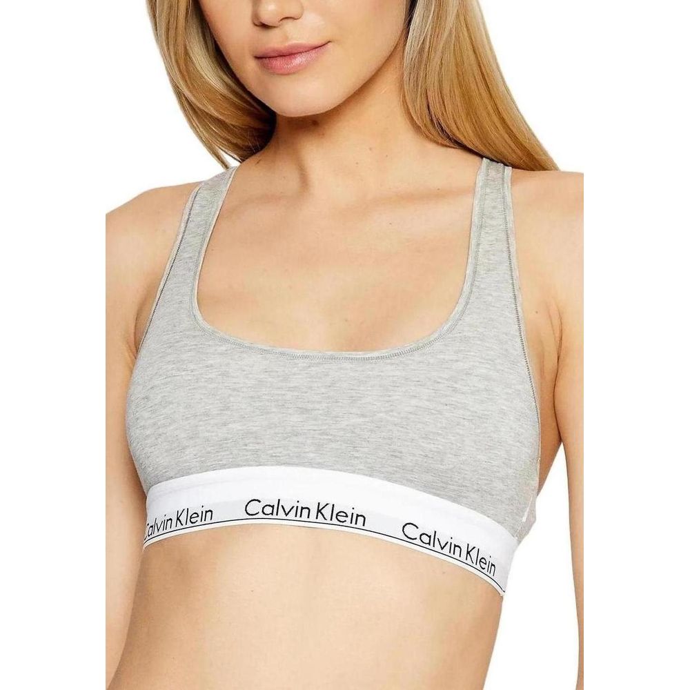 Gray Cotton Bra