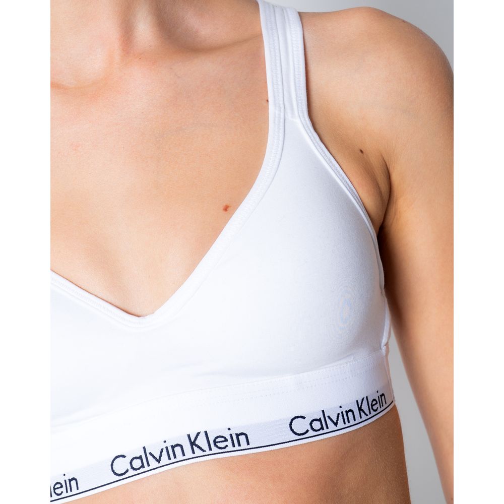 White Polyester Bra