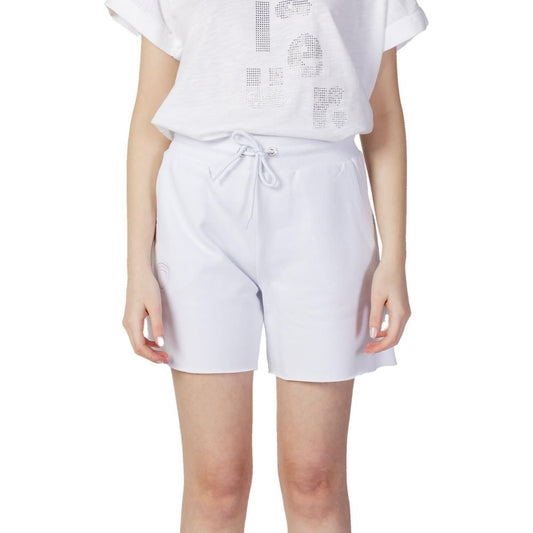 White Cotton Shorts