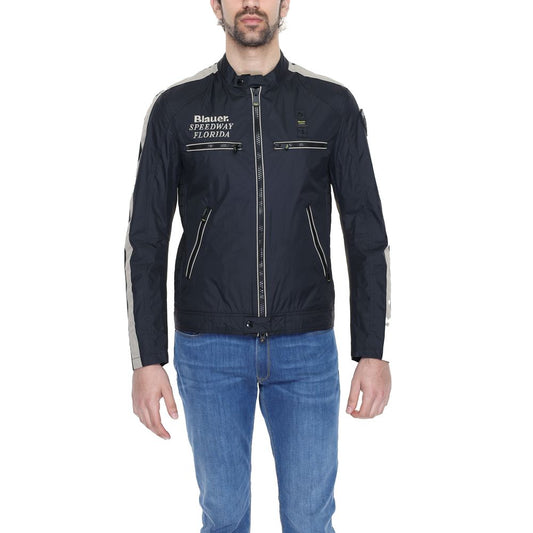 Black Polyamide Biker Jacket