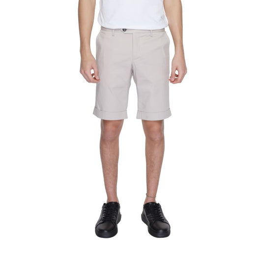 Beige Cotton Bermuda