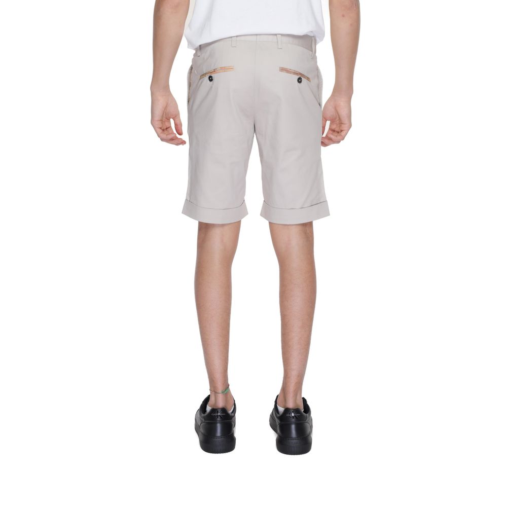 Beige Cotton Bermuda
