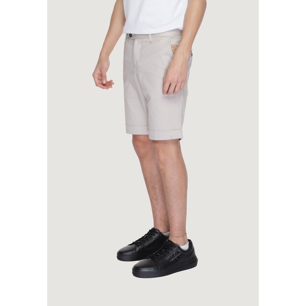 Beige Cotton Bermuda