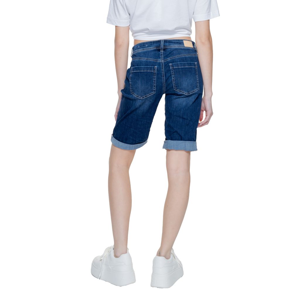 Blue Cotton Bermuda