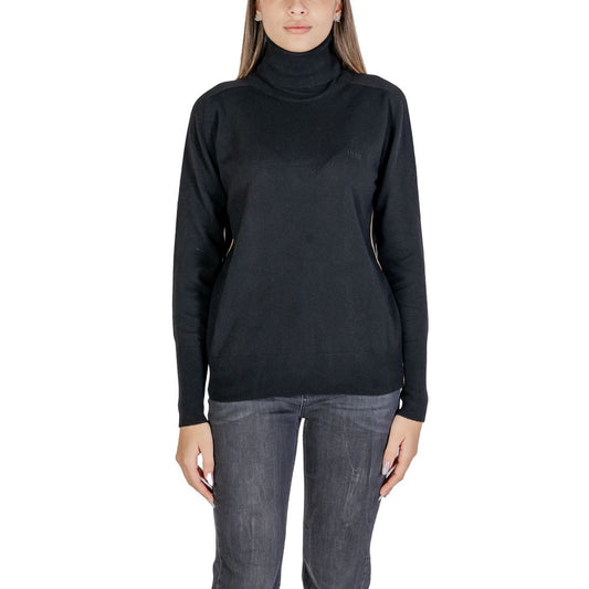 Black Viscose Turtleneck