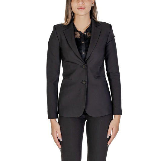 Black Polyester Blazer