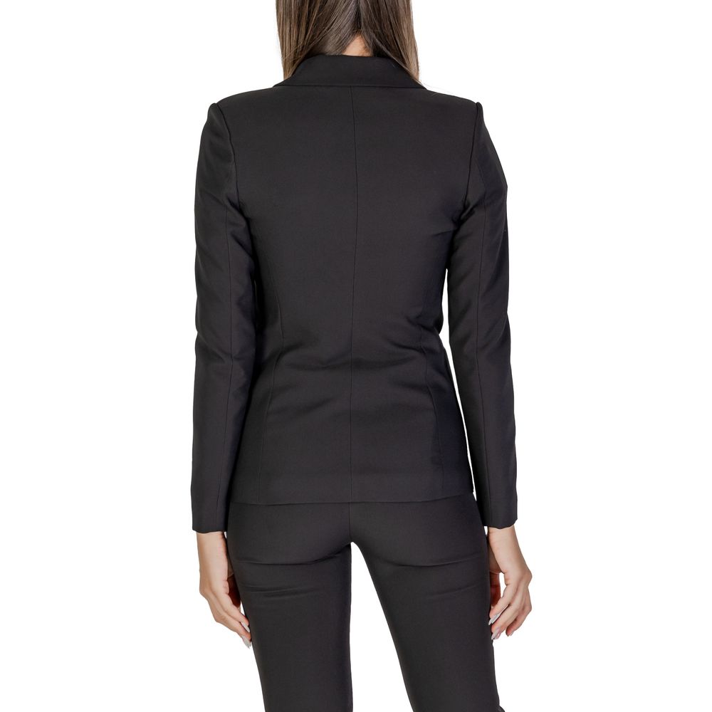 Black Polyester Blazer