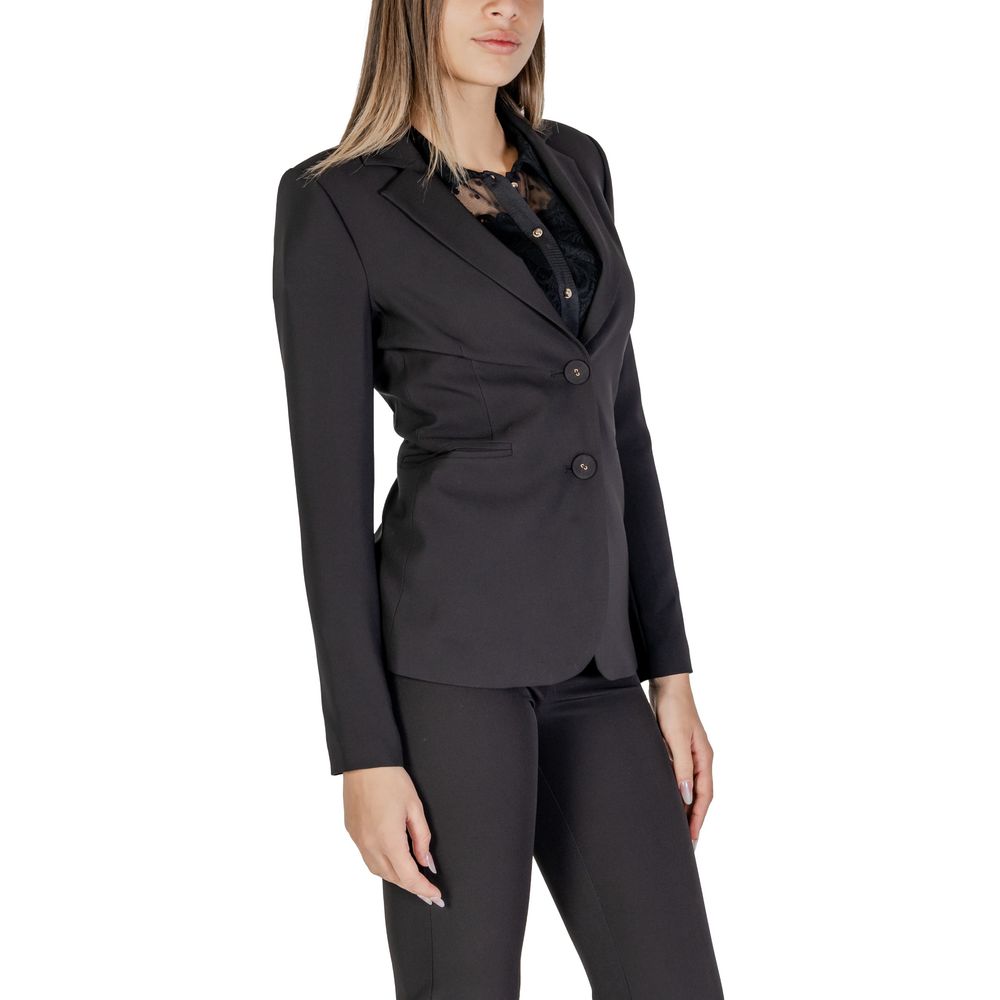 Black Polyester Blazer