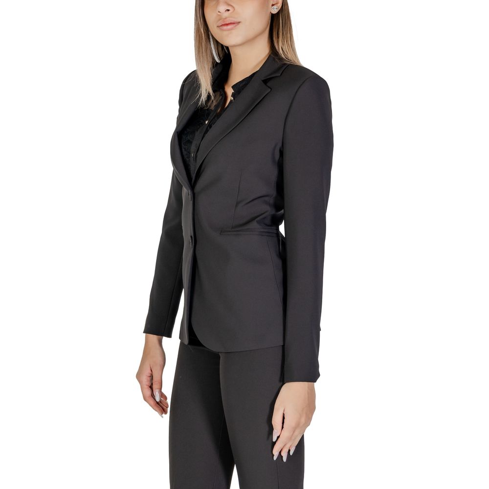Black Polyester Blazer
