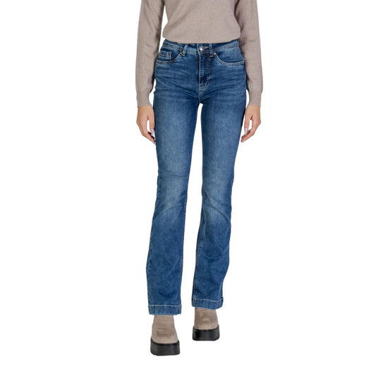 Blue Cotton Mom Jeans