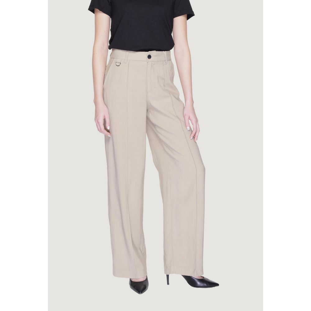 Beige Viscose Pant