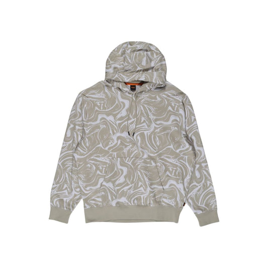 Beige Cotton Hoodie