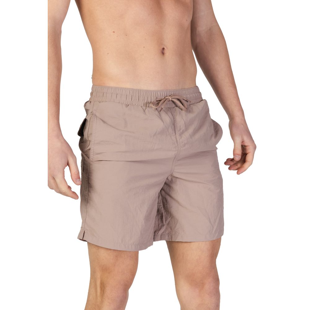 Beige Nylon Swim Short