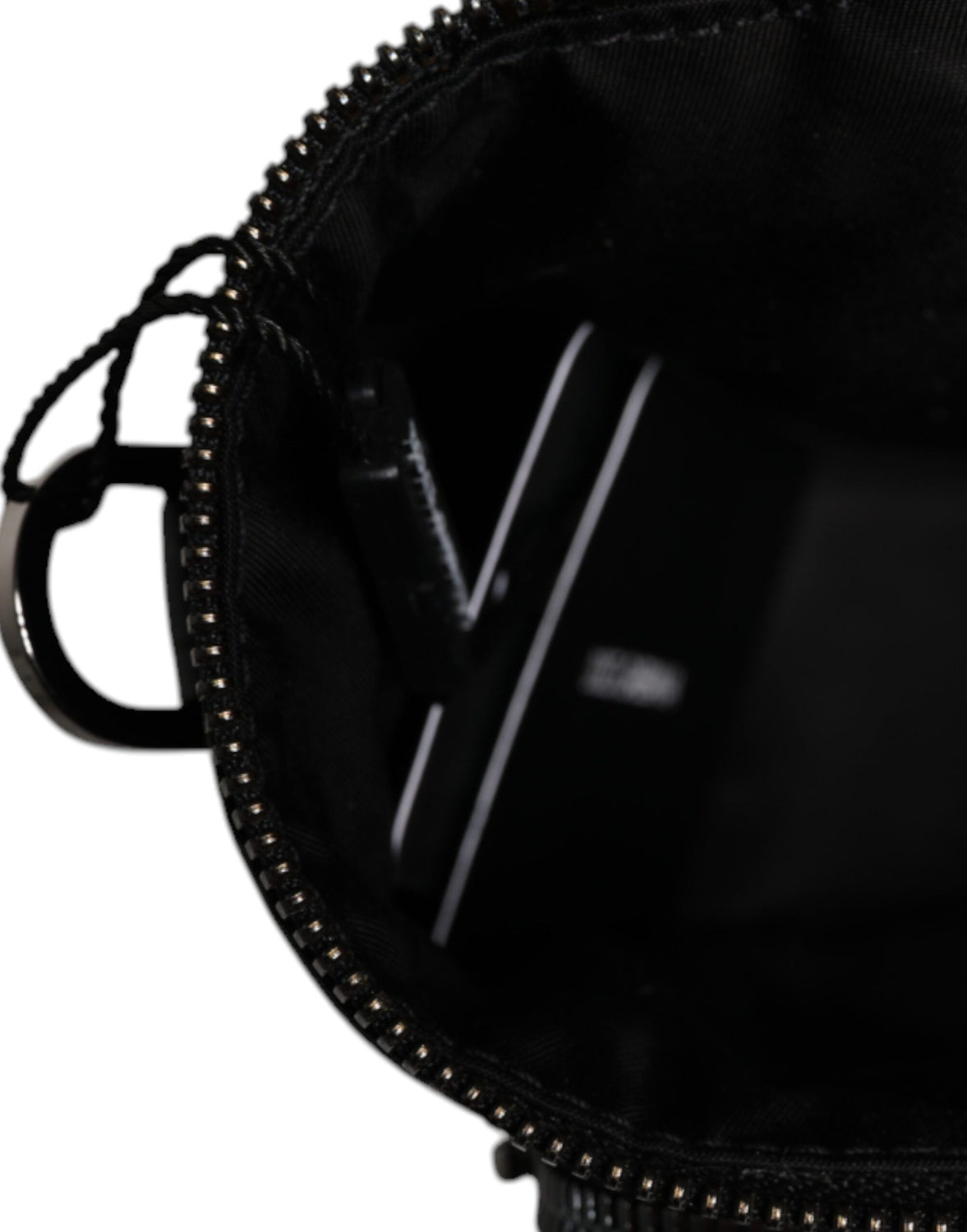 Black Leather Logo Purse Crossbody Camera Bag