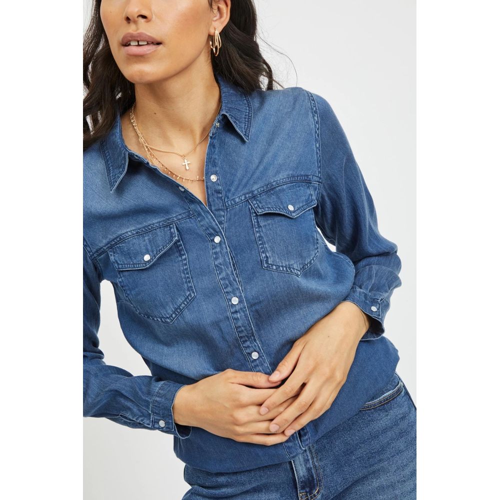 Blue Cotton Shirt